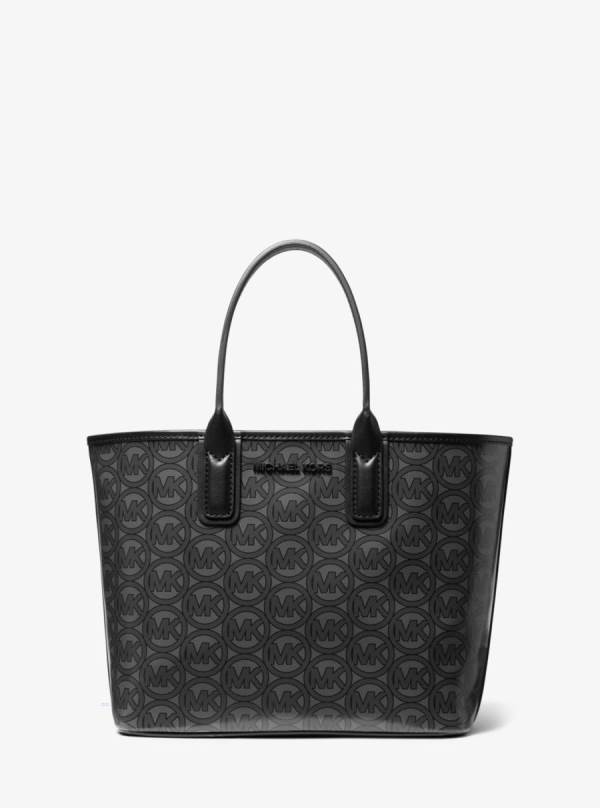Damske Prenosná Taška Michael Kors Jodie Small Logo Jacquard Čierne - Kabelky Michael Kors Levně | CQNGL-0276